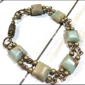 Women’s Aqua Terra Jasper bronze bracelet